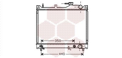 VAN WEZEL Radiaator,mootorijahutus 52002101